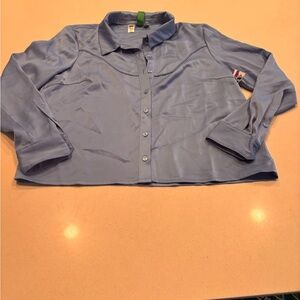 Something New western inspired Women's Blue Blouse